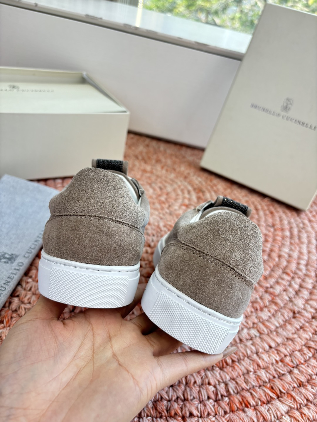 G909所见即所得bc代购级女鞋brunell* cucinell*运动板鞋麂皮新款真的一眼爱上德训鞋体闲鞋上脚超级舒服