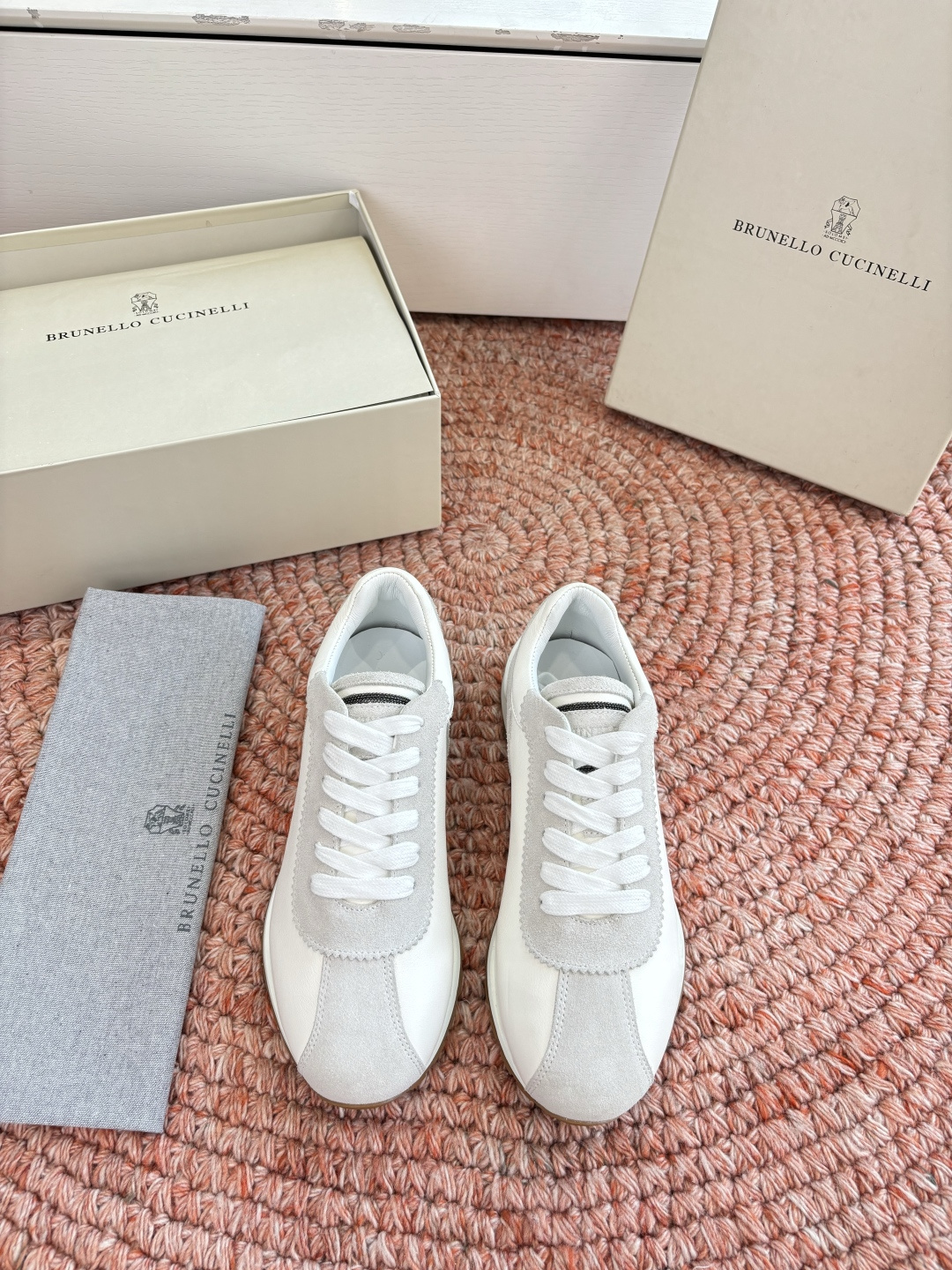 G909所见即所得bc代购级女鞋brunell* cucinell*运动板鞋麂皮新款真的一眼爱上德训鞋体闲鞋上脚超级舒服