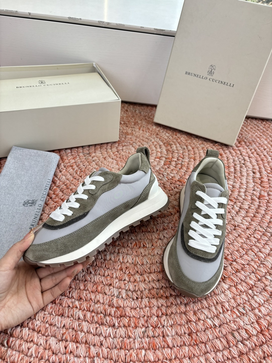 G909所见即所得bc代购级女鞋brunell* cucinell*运动板鞋麂皮新款真的一眼爱上德训鞋体闲鞋上脚超级舒服 G909所见即所得bc代购级女鞋brunell* cucinell*运动板鞋麂皮新款真的一眼爱上德训鞋体闲鞋上脚超级舒服