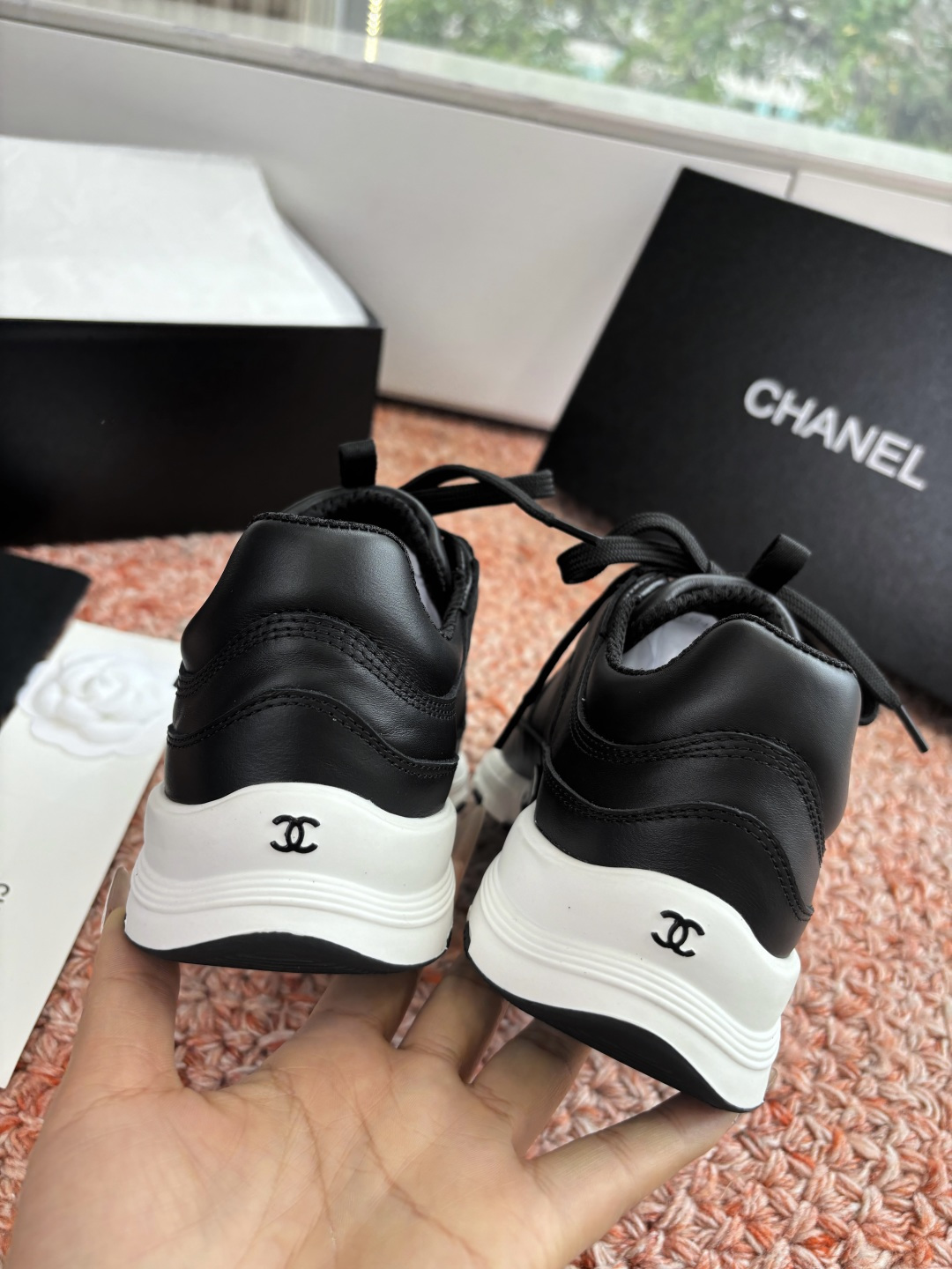 G059😀所见即所得CHANEL/香奈儿新款小香风麂皮圆头熊猫菱格厚底运动鞋时尚增高鞋休闲鞋 面料:进口磨砂牛皮 内里: G059😀所见即所得CHANEL/香奈儿新款小香风麂皮圆头熊猫菱格厚底运动鞋时尚增高鞋休闲鞋 面料:进口磨砂牛皮 内里: