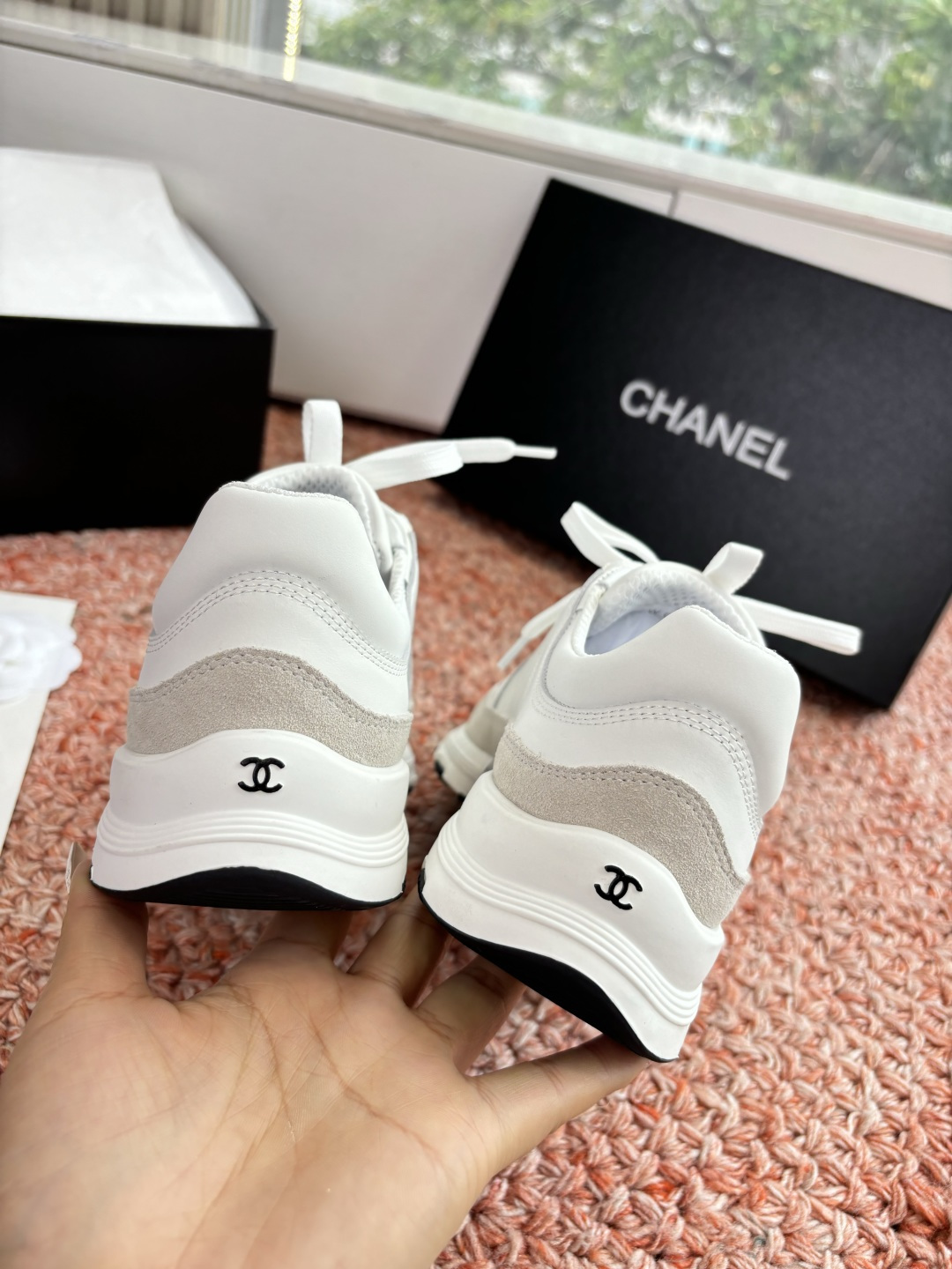 G059😀所见即所得CHANEL/香奈儿新款小香风麂皮圆头熊猫菱格厚底运动鞋时尚增高鞋休闲鞋 面料:进口磨砂牛皮 内里: G059😀所见即所得CHANEL/香奈儿新款小香风麂皮圆头熊猫菱格厚底运动鞋时尚增高鞋休闲鞋 面料:进口磨砂牛皮 内里: