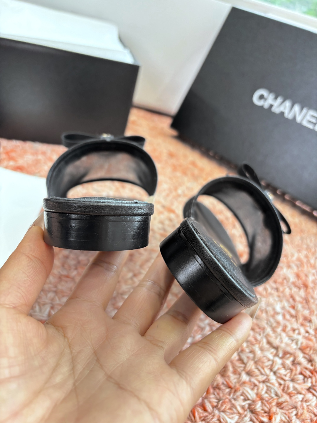 P厂价310🌾G299所见即所得CHANE*｜小香26C新品网纱双C蝴蝶结拖鞋当小香经典符号邂逅26C夏