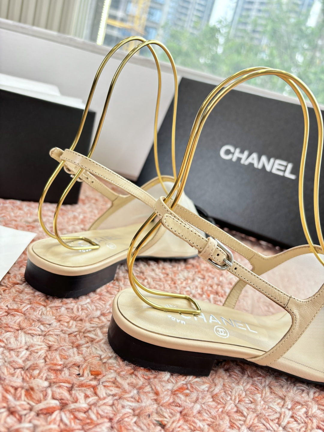P厂价320🌾G299所见即所得CHANE*｜小香26C新品网纱双C蝴蝶结拖鞋凉鞋当小香经典符号邂逅26
