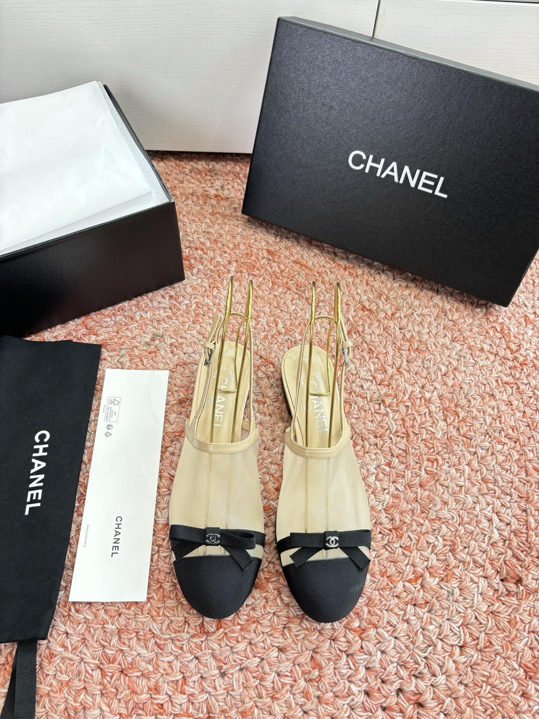 P厂价320🌾G299所见即所得CHANE*｜小香26C新品网纱双C蝴蝶结拖鞋凉鞋当小香经典符号邂逅26