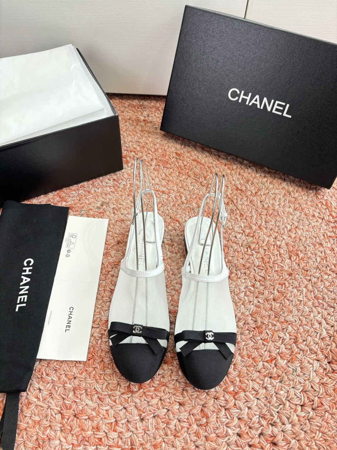 P厂价320🌾G299所见即所得CHANE*｜小香26C新品网纱双C蝴蝶结拖鞋凉鞋当小香经典符号邂逅26