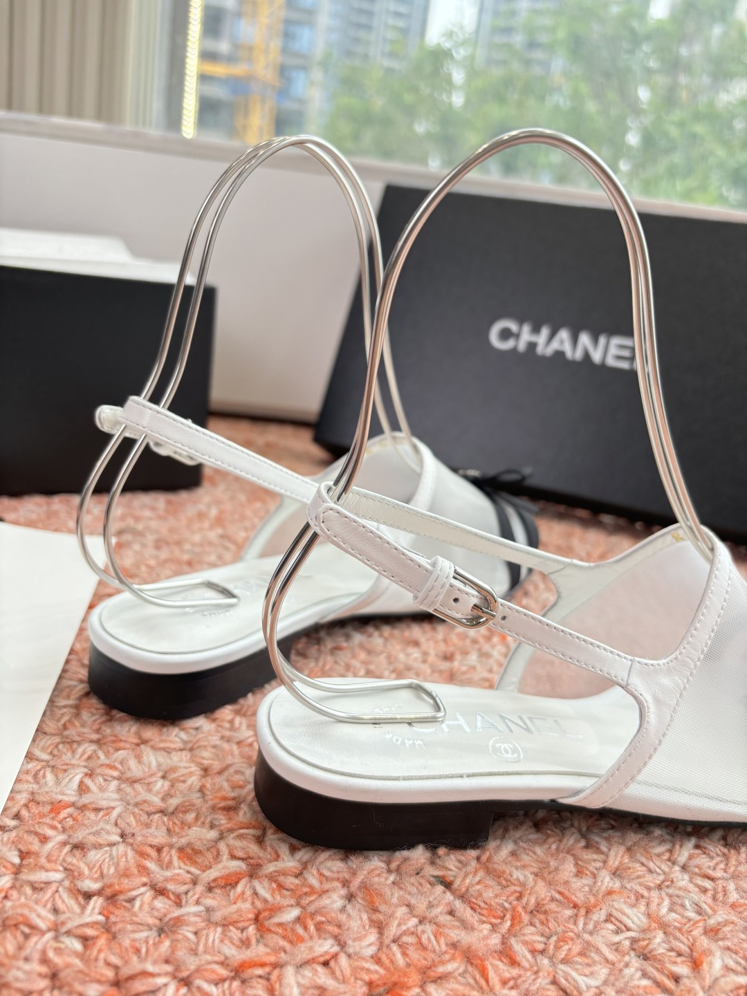 P厂价320🌾G299所见即所得CHANE*｜小香26C新品网纱双C蝴蝶结拖鞋凉鞋当小香经典符号邂逅26