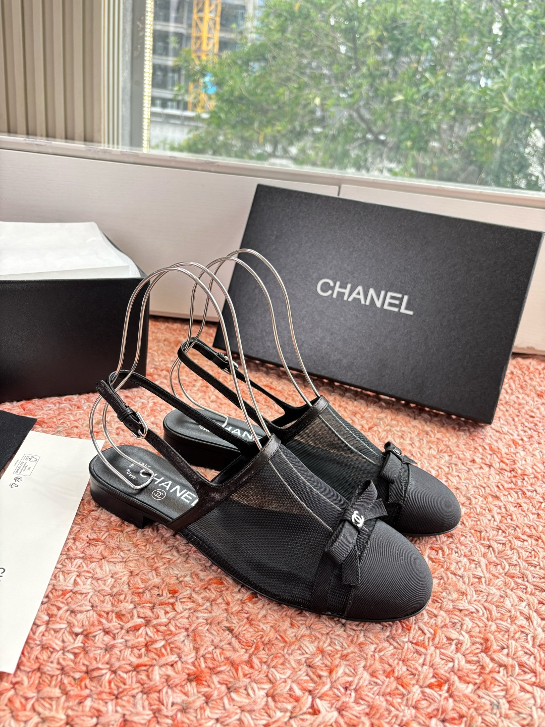 P厂价320🌾G299所见即所得CHANE*｜小香26C新品网纱双C蝴蝶结拖鞋凉鞋当小香经典符号邂逅26
