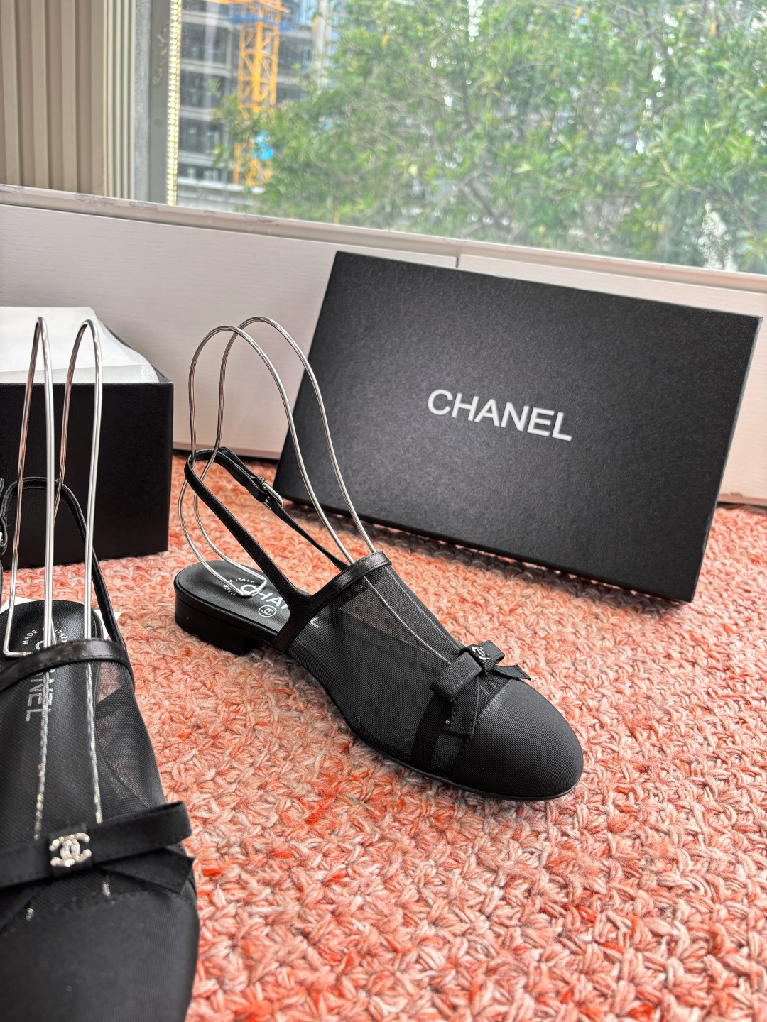 P厂价320🌾G299所见即所得CHANE*｜小香26C新品网纱双C蝴蝶结拖鞋凉鞋当小香经典符号邂逅26