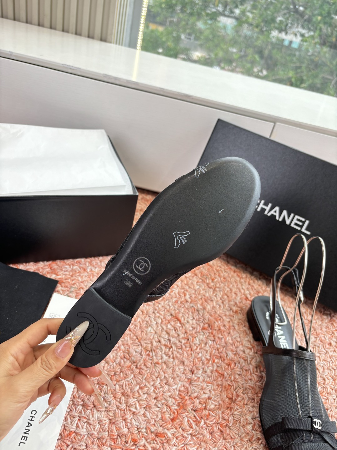 P厂价320🌾G299所见即所得CHANE*｜小香26C新品网纱双C蝴蝶结拖鞋凉鞋当小香经典符号邂逅26