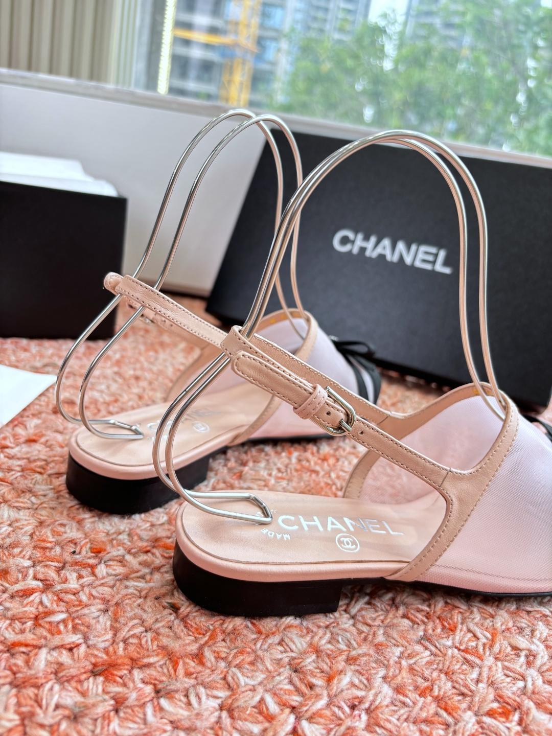 P厂价320🌾G299所见即所得CHANE*｜小香26C新品网纱双C蝴蝶结拖鞋凉鞋当小香经典符号邂逅26