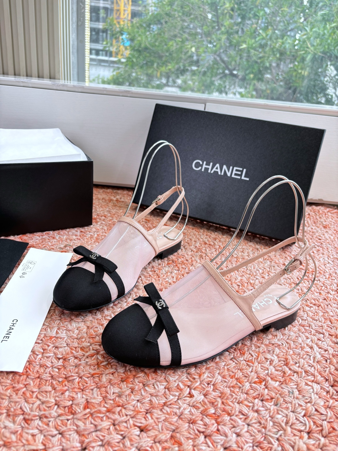 P厂价320🌾G299所见即所得CHANE*｜小香26C新品网纱双C蝴蝶结拖鞋凉鞋当小香经典符号邂逅26