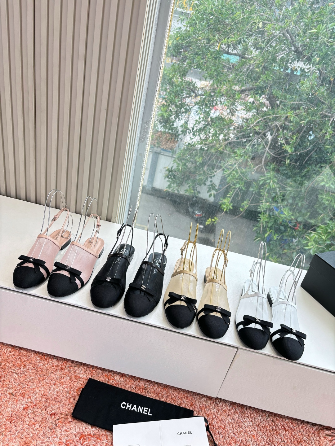 P厂价320🌾G299所见即所得CHANE*｜小香26C新品网纱双C蝴蝶结拖鞋凉鞋当小香经典符号邂逅26