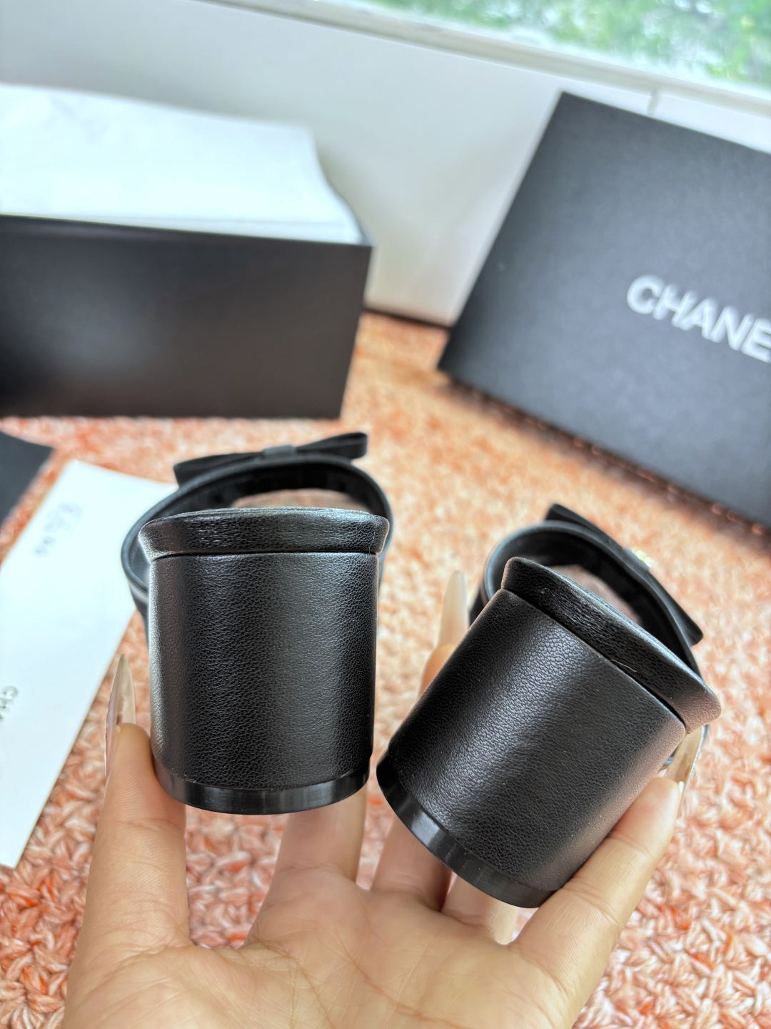 P厂价310🌾G299所见即所得CHANE*｜小香26C新品网纱双C蝴蝶结拖鞋当小香经典符号邂逅26C夏