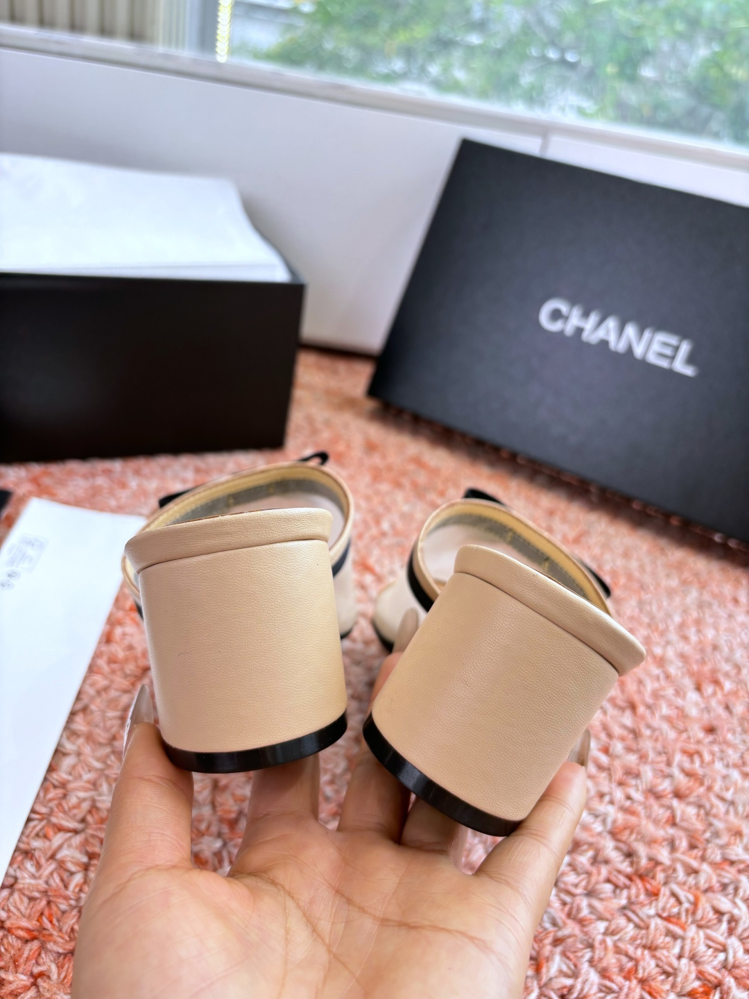 P厂价310🌾G299所见即所得CHANE*｜小香26C新品网纱双C蝴蝶结拖鞋当小香经典符号邂逅26C夏