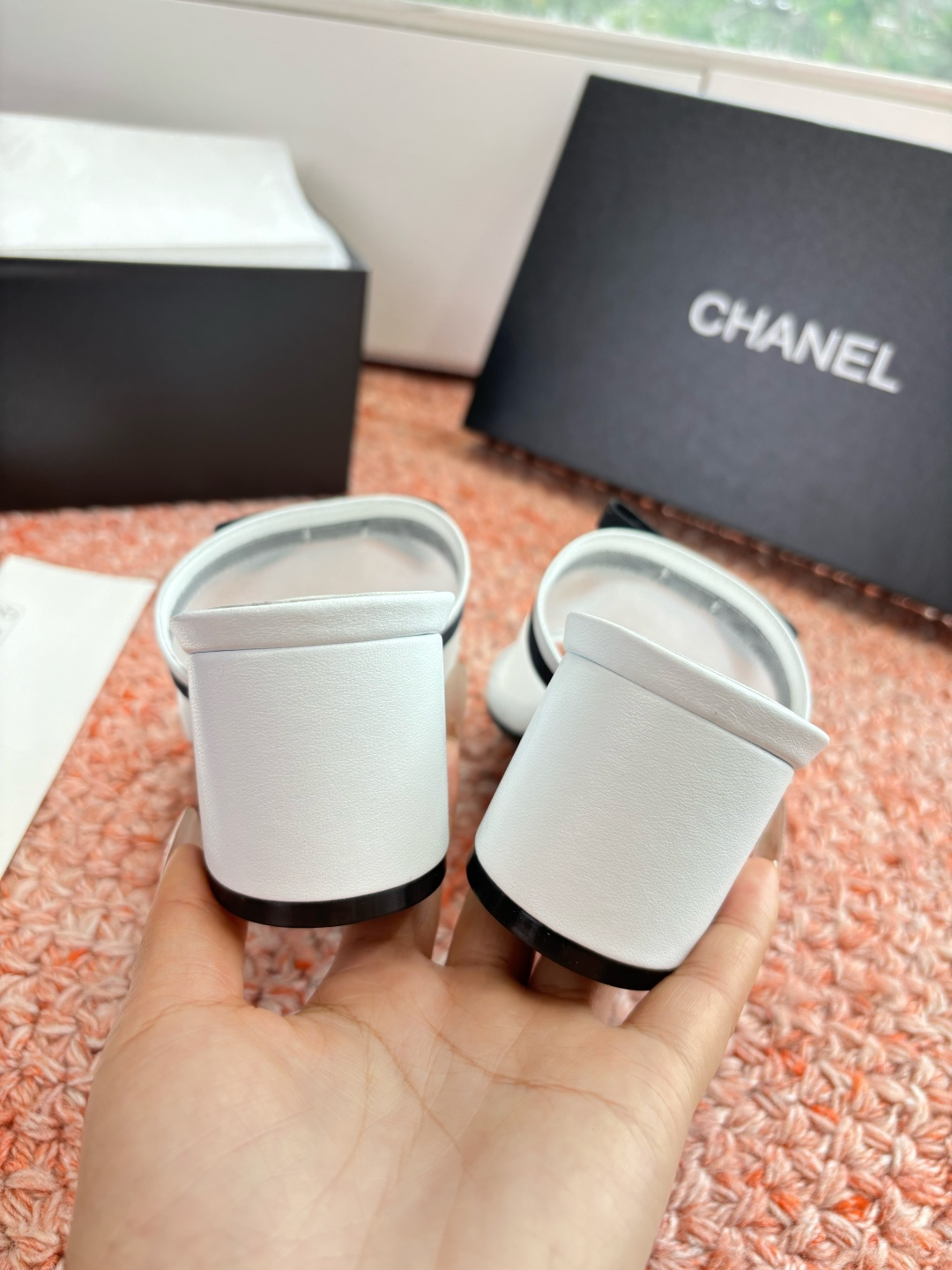 P厂价310🌾G299所见即所得CHANE*｜小香26C新品网纱双C蝴蝶结拖鞋当小香经典符号邂逅26C夏