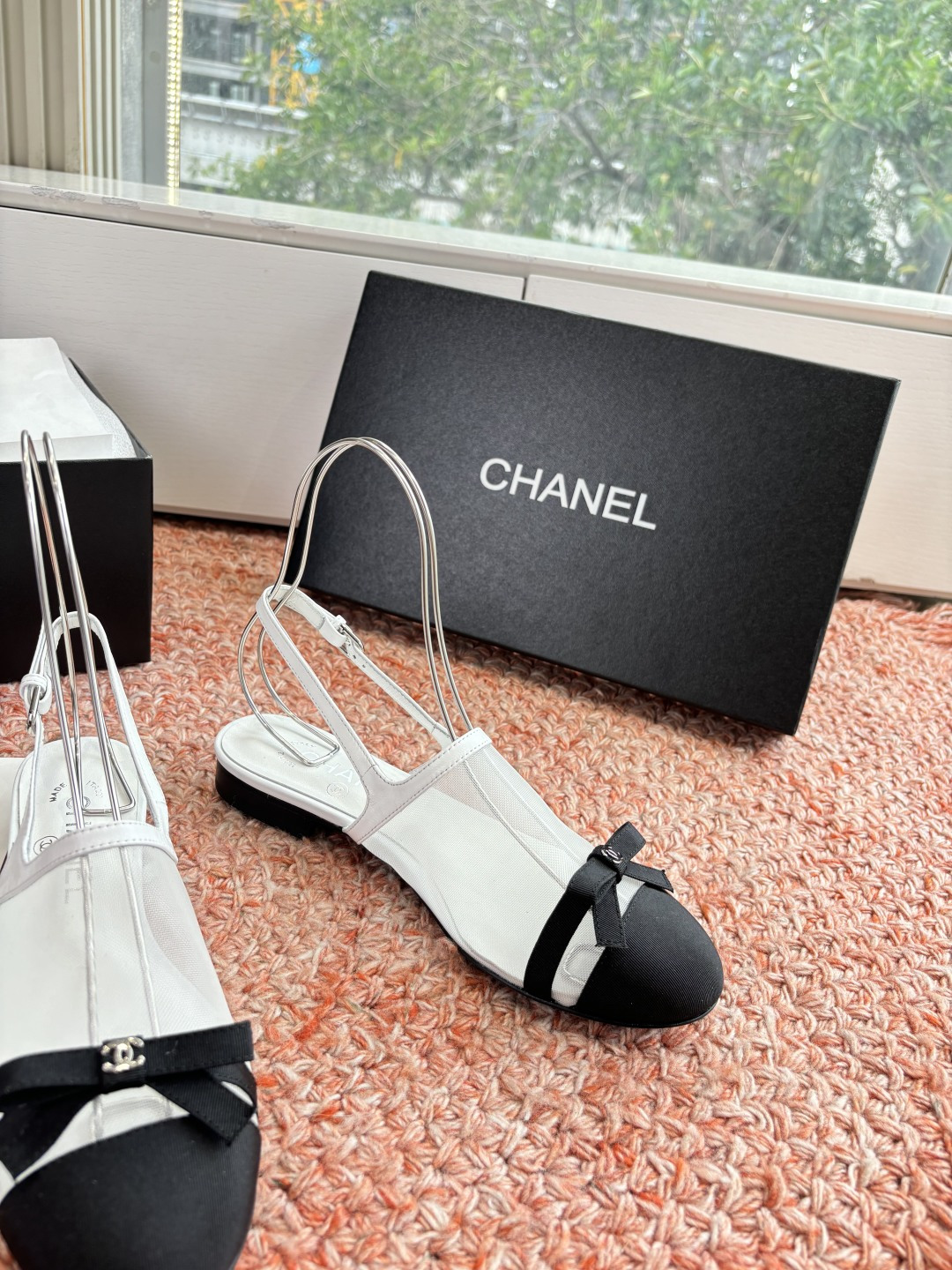 P厂价320🌾G299所见即所得CHANE*｜小香26C新品网纱双C蝴蝶结拖鞋凉鞋当小香经典符号邂逅26