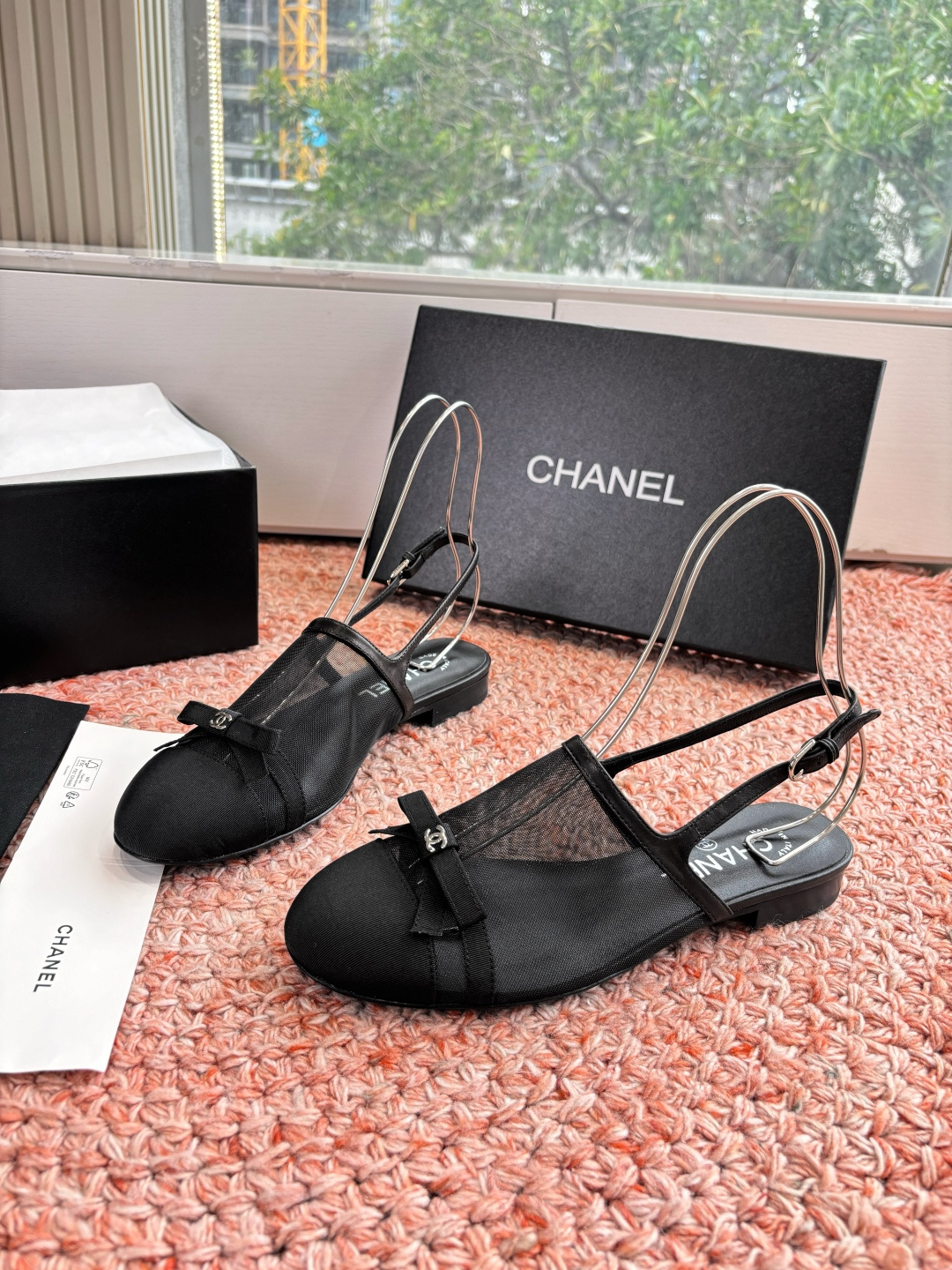 P厂价320🌾G299所见即所得CHANE*｜小香26C新品网纱双C蝴蝶结拖鞋凉鞋当小香经典符号邂逅26