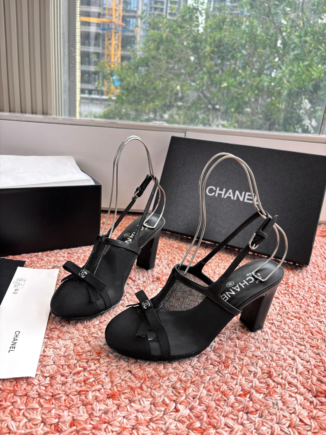 P厂价330🌾G299所见即所得CHANE*｜小香26C新品网纱双C蝴蝶结拖鞋凉鞋当小香经典符号邂逅26