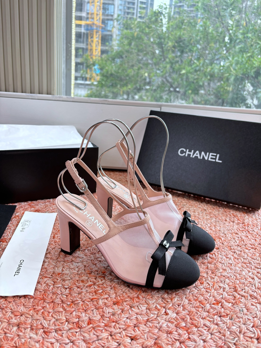 P厂价330🌾G299所见即所得CHANE*｜小香26C新品网纱双C蝴蝶结拖鞋凉鞋当小香经典符号邂逅26
