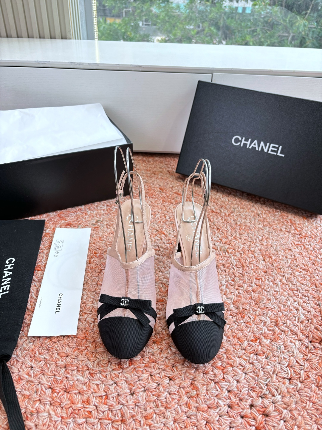 P厂价330🌾G299所见即所得CHANE*｜小香26C新品网纱双C蝴蝶结拖鞋凉鞋当小香经典符号邂逅26