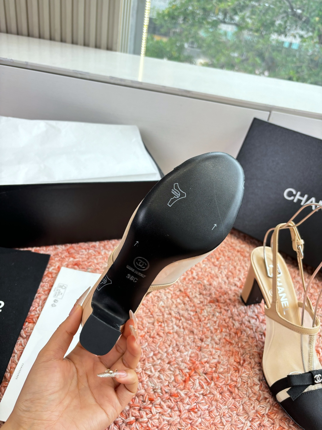 P厂价330🌾G299所见即所得CHANE*｜小香26C新品网纱双C蝴蝶结拖鞋凉鞋当小香经典符号邂逅26