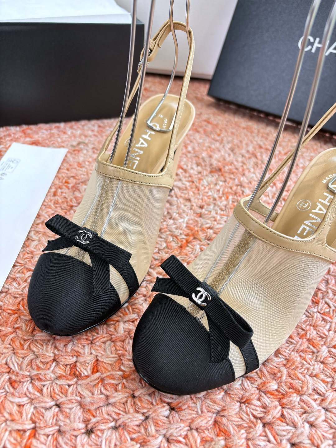 P厂价330🌾G299所见即所得CHANE*｜小香26C新品网纱双C蝴蝶结拖鞋凉鞋当小香经典符号邂逅26