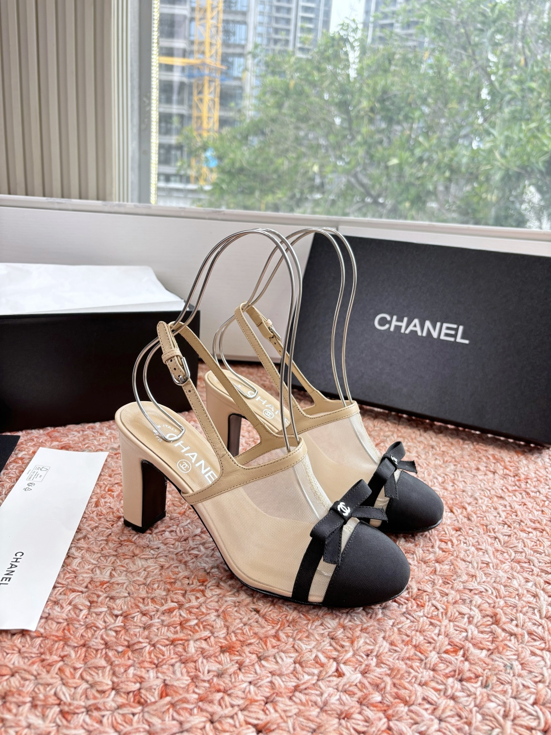 P厂价330🌾G299所见即所得CHANE*｜小香26C新品网纱双C蝴蝶结拖鞋凉鞋当小香经典符号邂逅26