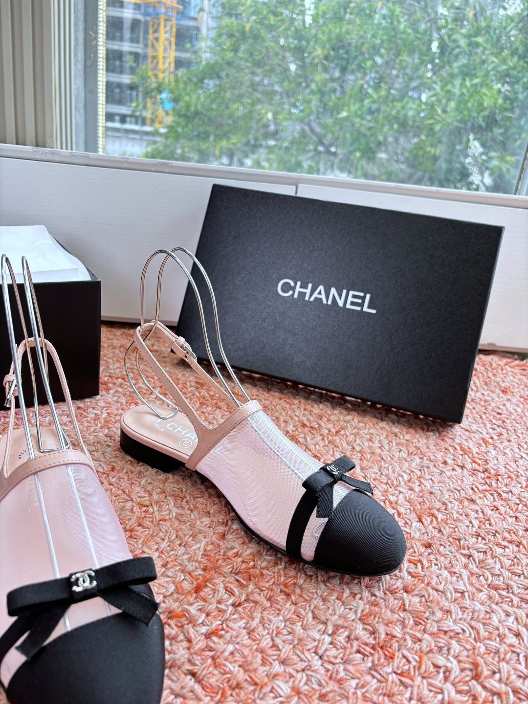 P厂价320🌾G299所见即所得CHANE*｜小香26C新品网纱双C蝴蝶结拖鞋凉鞋当小香经典符号邂逅26