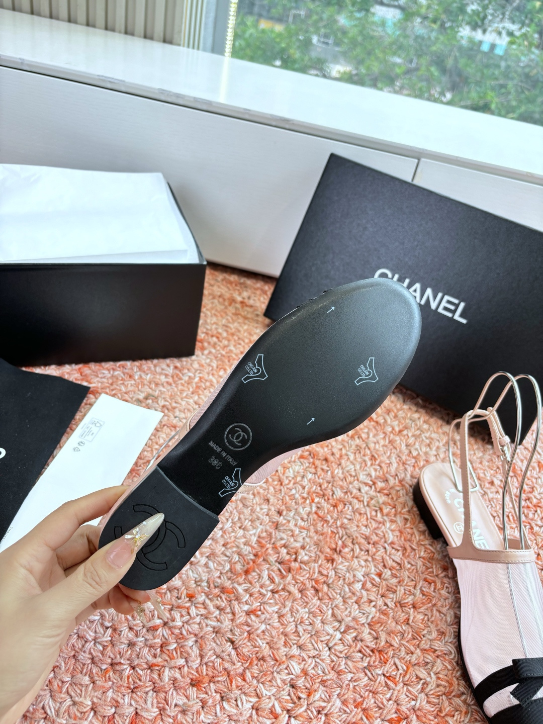 P厂价320🌾G299所见即所得CHANE*｜小香26C新品网纱双C蝴蝶结拖鞋凉鞋当小香经典符号邂逅26