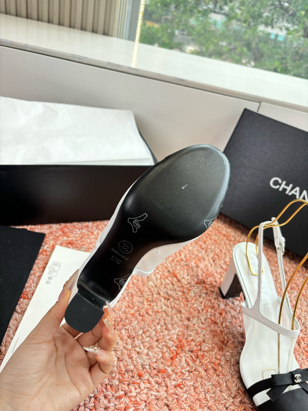 P厂价330🌾G299所见即所得CHANE*｜小香26C新品网纱双C蝴蝶结拖鞋凉鞋当小香经典符号邂逅26