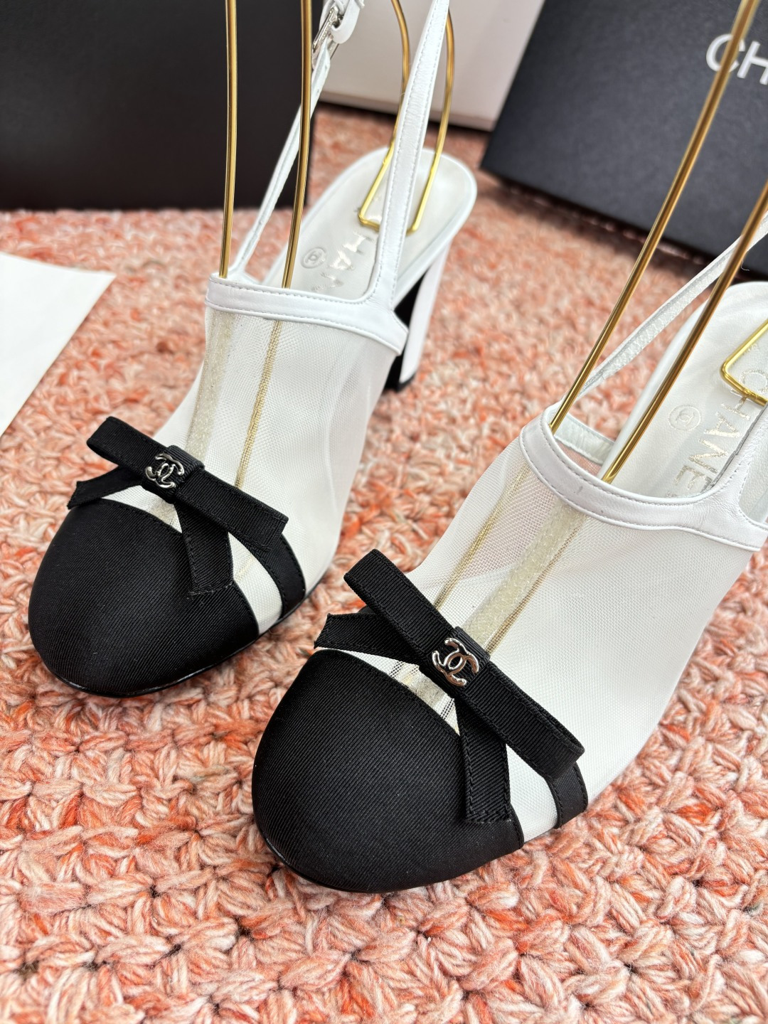 P厂价330🌾G299所见即所得CHANE*｜小香26C新品网纱双C蝴蝶结拖鞋凉鞋当小香经典符号邂逅26