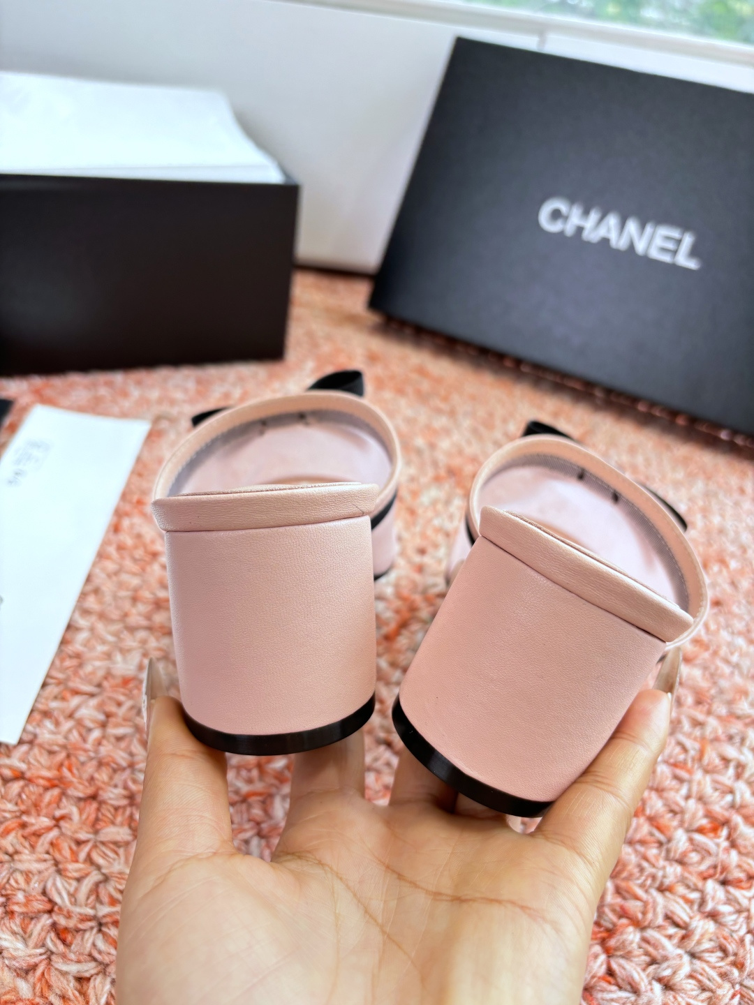 P厂价310🌾G299所见即所得CHANE*｜小香26C新品网纱双C蝴蝶结拖鞋当小香经典符号邂逅26C夏