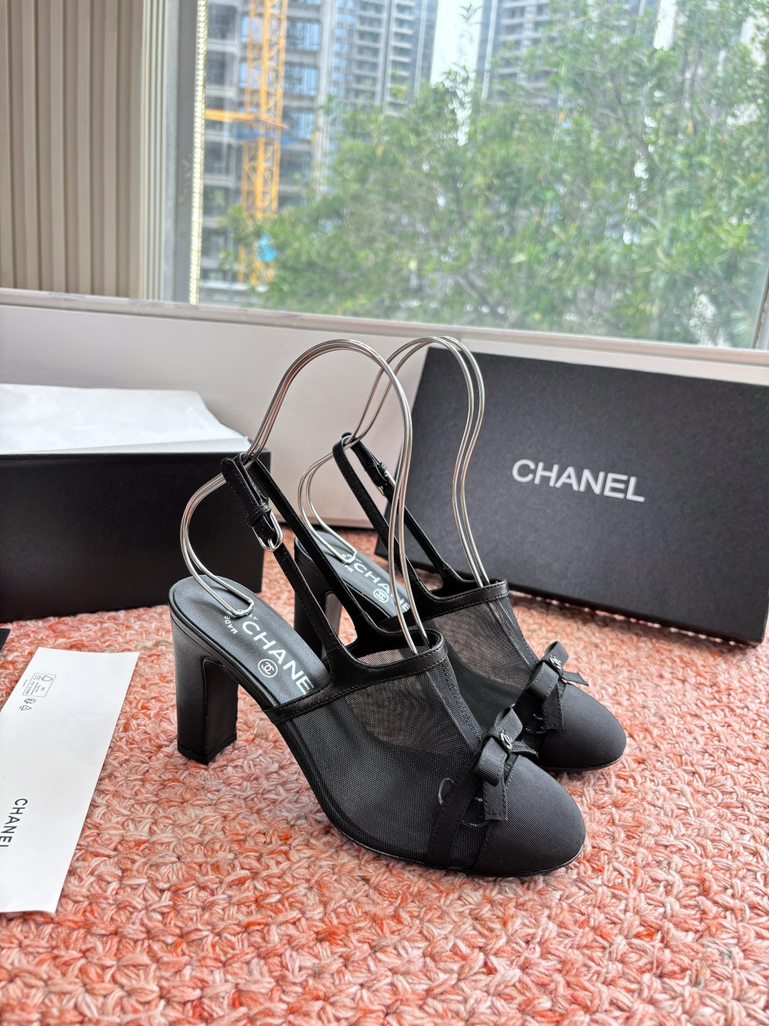 P厂价330🌾G299所见即所得CHANE*｜小香26C新品网纱双C蝴蝶结拖鞋凉鞋当小香经典符号邂逅26