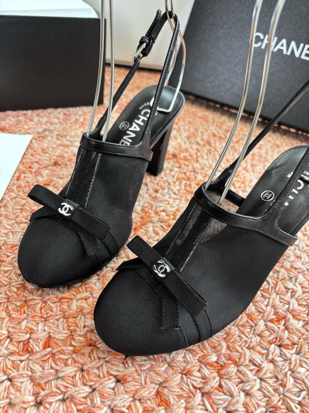 P厂价330🌾G299所见即所得CHANE*｜小香26C新品网纱双C蝴蝶结拖鞋凉鞋当小香经典符号邂逅26