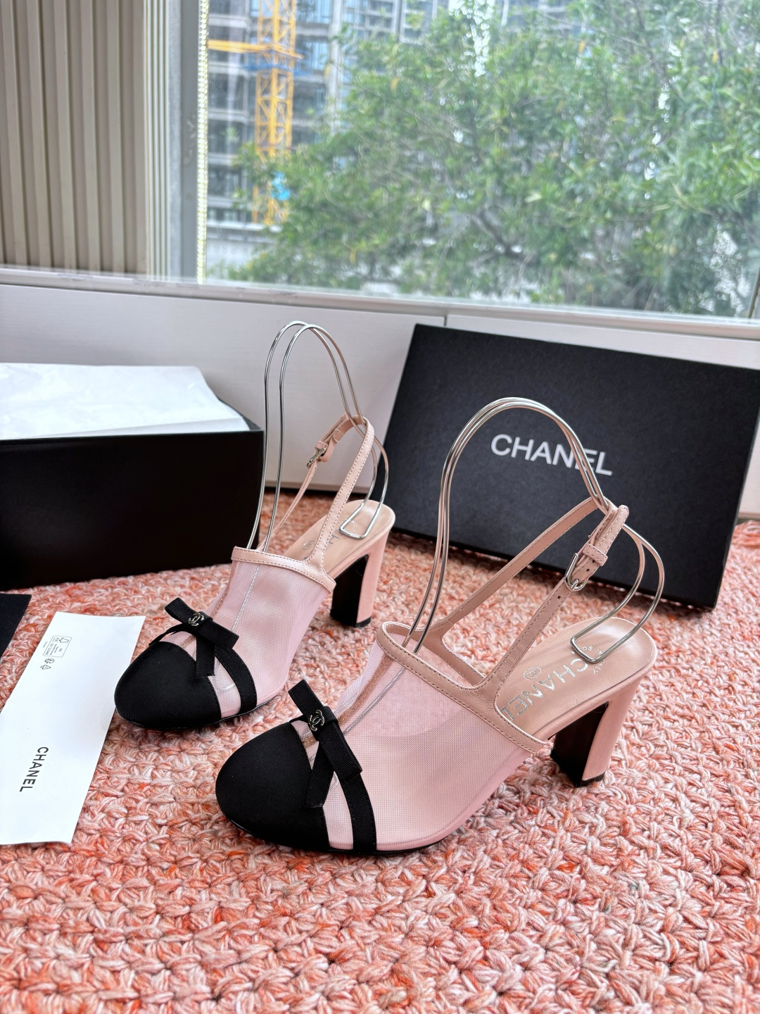 P厂价330🌾G299所见即所得CHANE*｜小香26C新品网纱双C蝴蝶结拖鞋凉鞋当小香经典符号邂逅26
