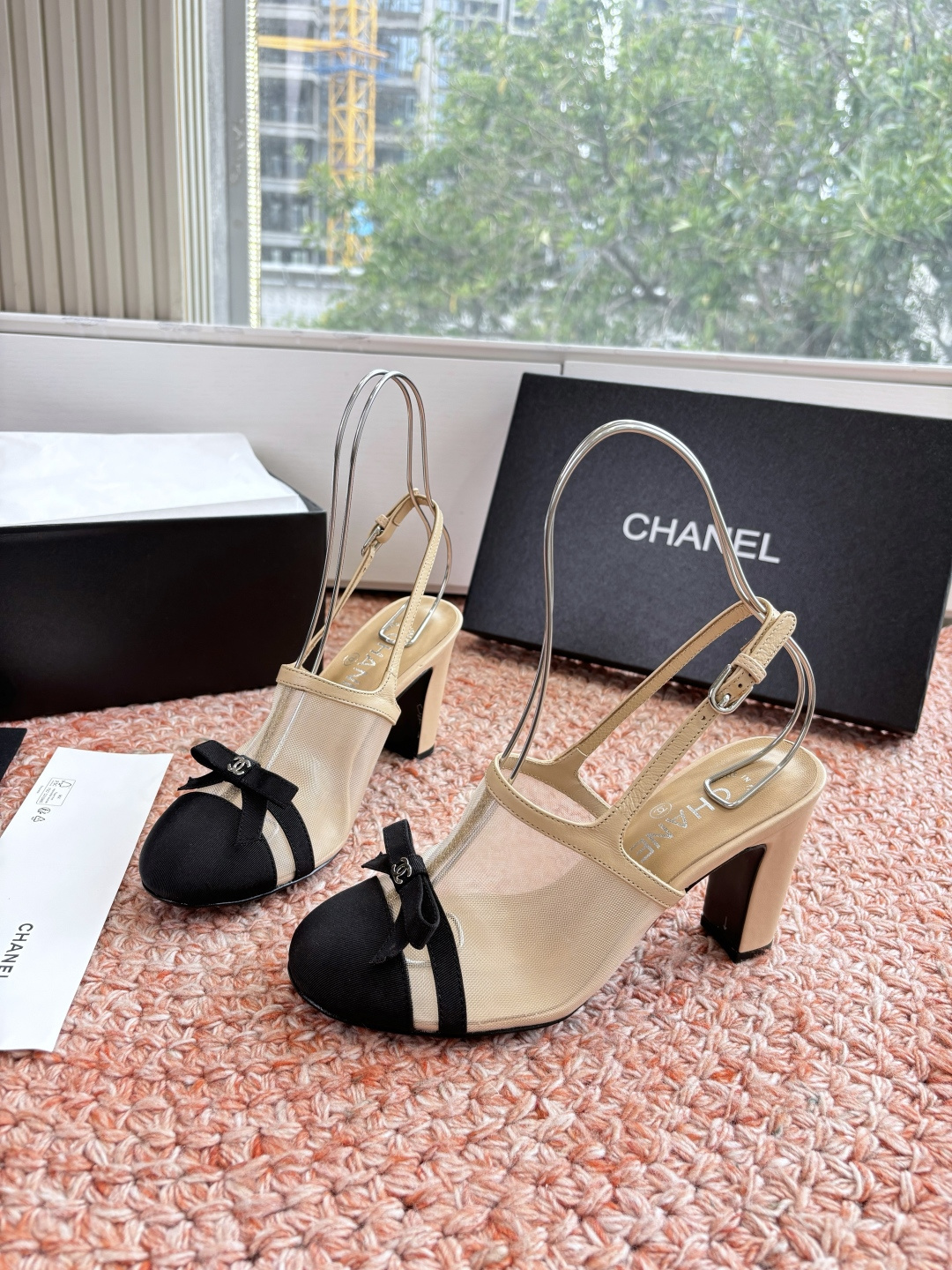 P厂价330🌾G299所见即所得CHANE*｜小香26C新品网纱双C蝴蝶结拖鞋凉鞋当小香经典符号邂逅26