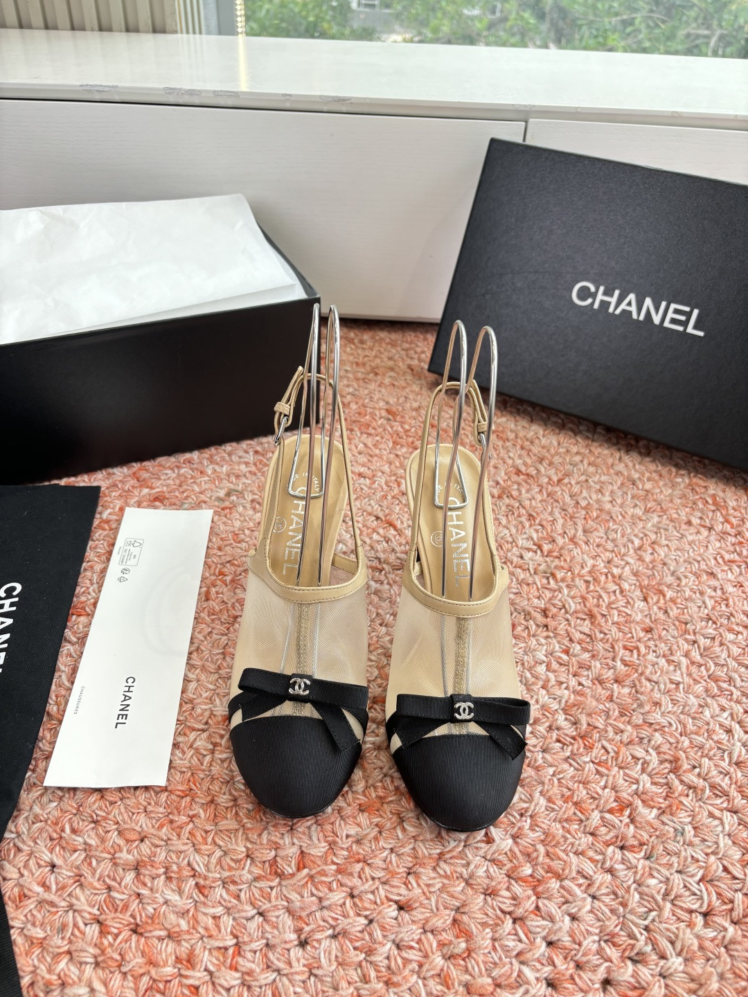 P厂价330🌾G299所见即所得CHANE*｜小香26C新品网纱双C蝴蝶结拖鞋凉鞋当小香经典符号邂逅26