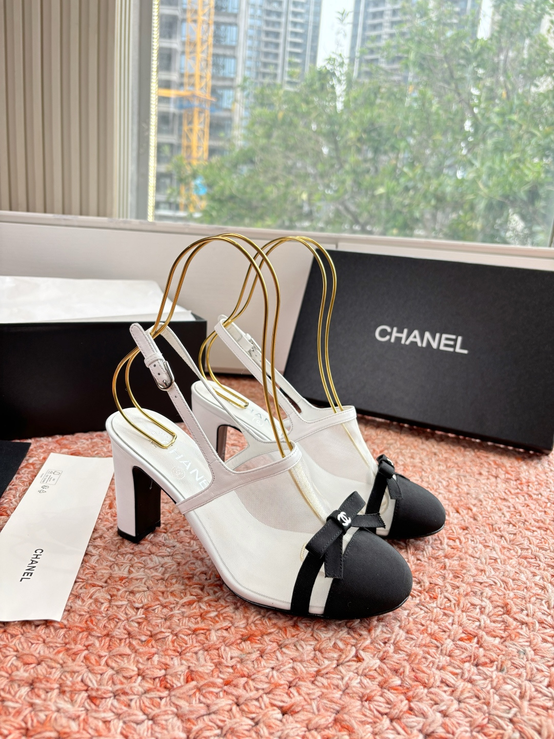 P厂价330🌾G299所见即所得CHANE*｜小香26C新品网纱双C蝴蝶结拖鞋凉鞋当小香经典符号邂逅26