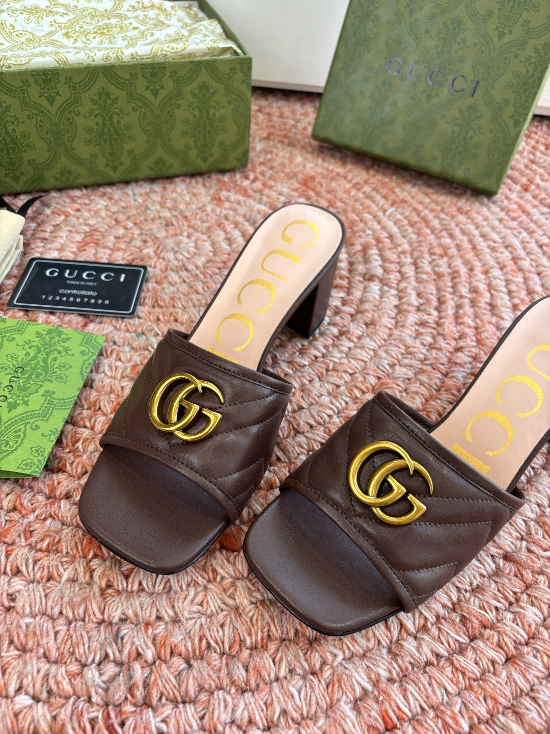 🌾G678所见即所得代购级别顶级版本 GUCCI古驰女士厚底拖鞋包头穆勒鞋拖鞋火爆全网100周年秀场大爆