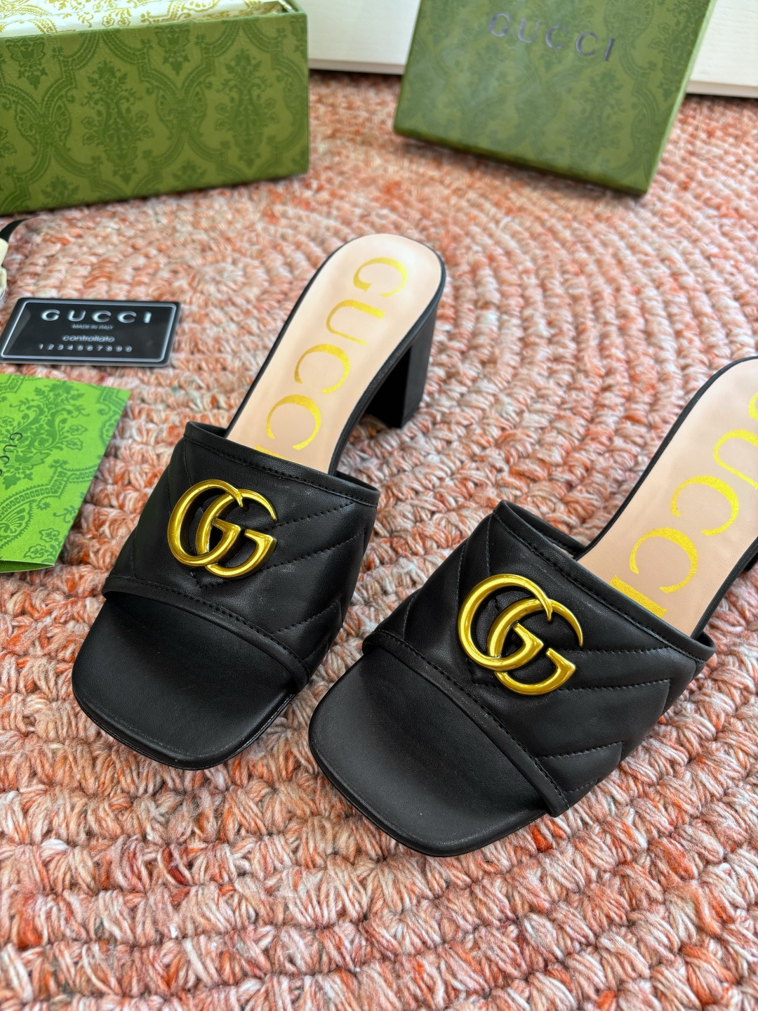 🌾G678所见即所得代购级别顶级版本 GUCCI古驰女士厚底拖鞋包头穆勒鞋拖鞋火爆全网100周年秀场大爆