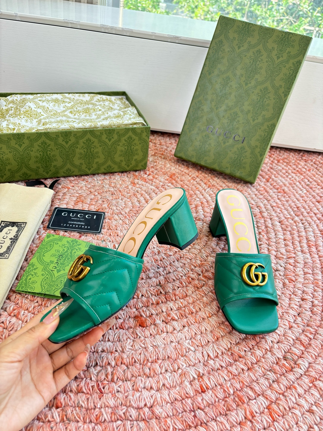 🌾G678所见即所得代购级别顶级版本 GUCCI古驰女士厚底拖鞋包头穆勒鞋拖鞋火爆全网100周年秀场大爆