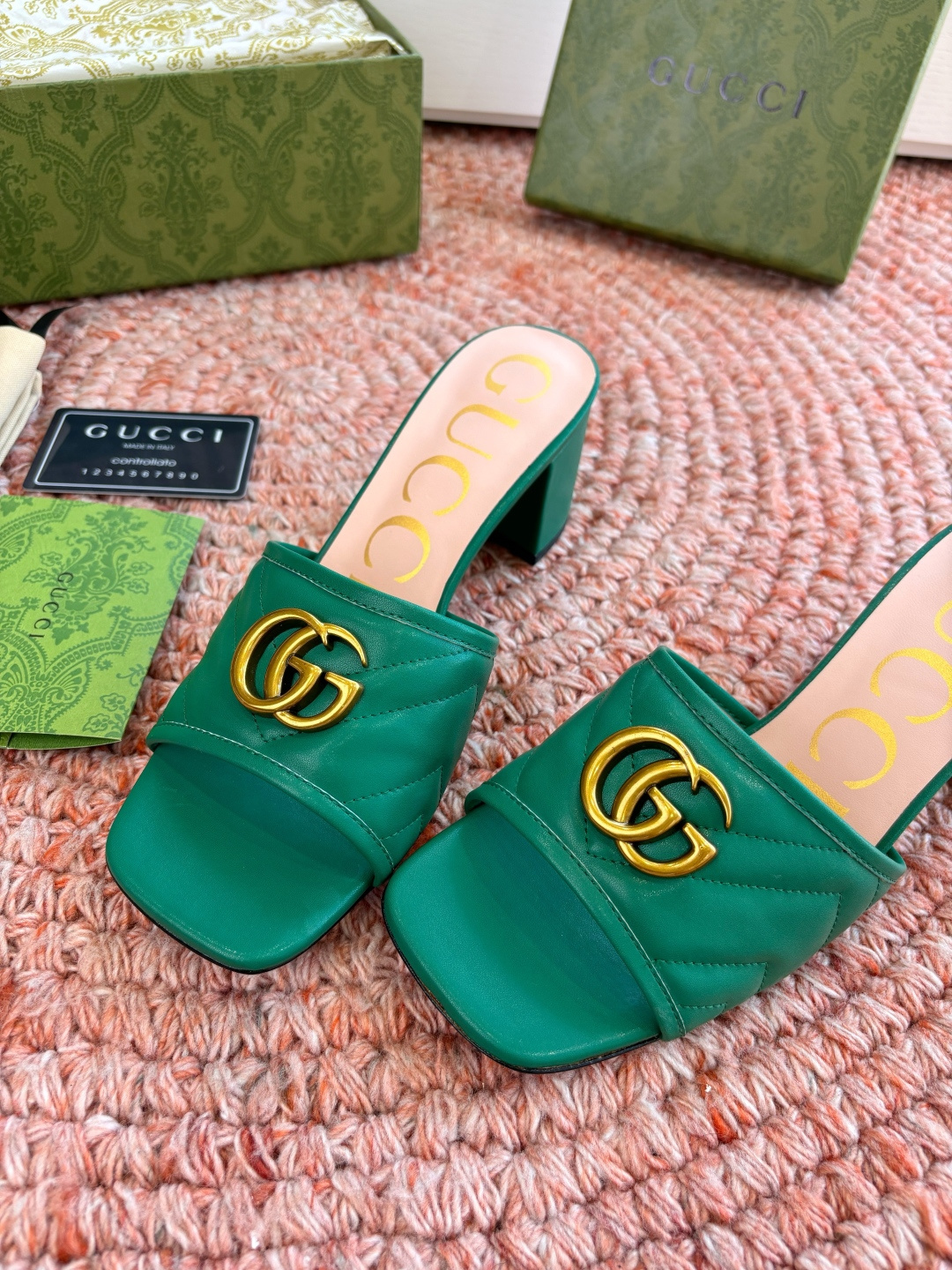 🌾G678所见即所得代购级别顶级版本 GUCCI古驰女士厚底拖鞋包头穆勒鞋拖鞋火爆全网100周年秀场大爆