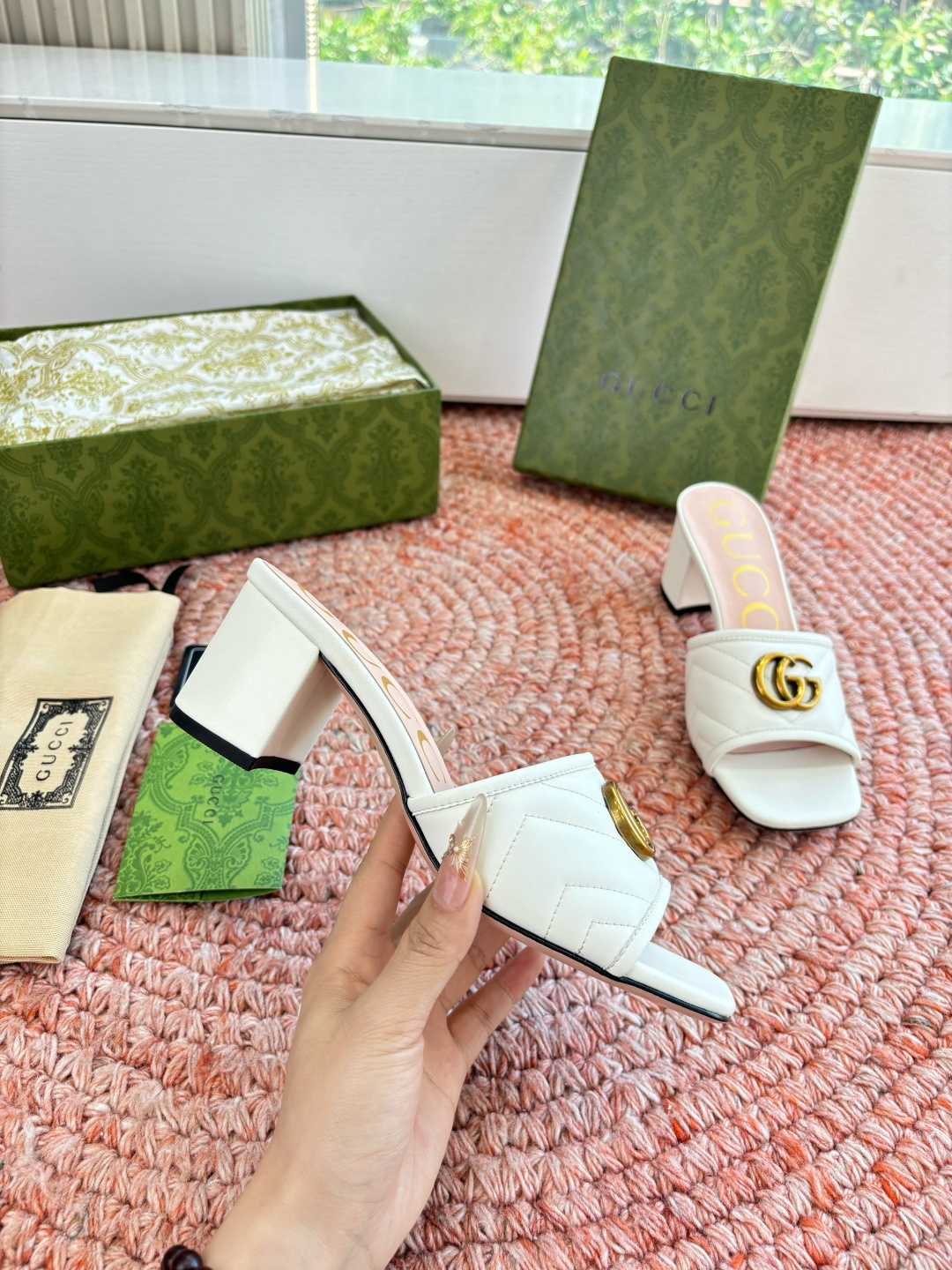 🌾G678所见即所得代购级别顶级版本 GUCCI古驰女士厚底拖鞋包头穆勒鞋拖鞋火爆全网100周年秀场大爆