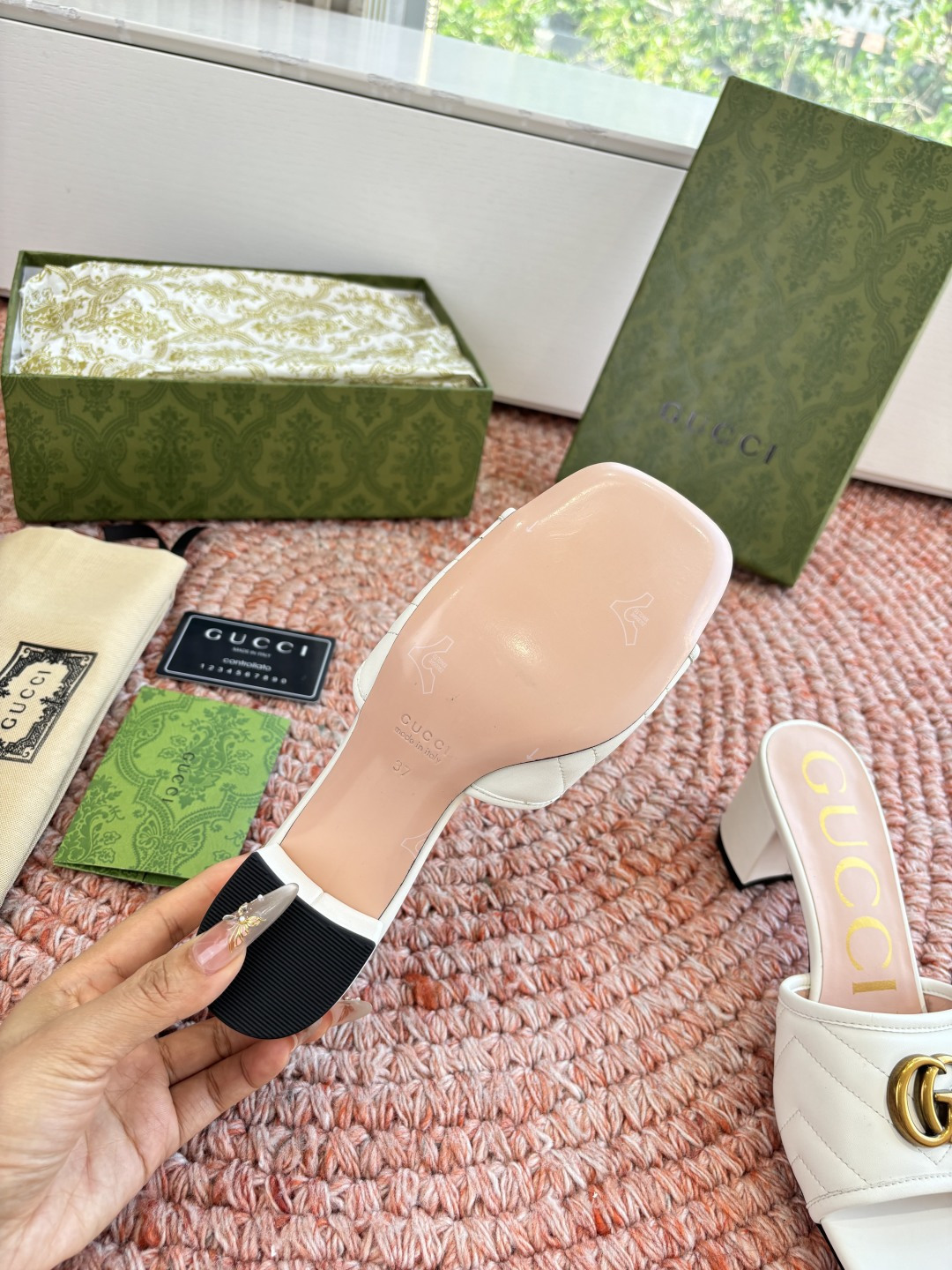 🌾G678所见即所得代购级别顶级版本 GUCCI古驰女士厚底拖鞋包头穆勒鞋拖鞋火爆全网100周年秀场大爆