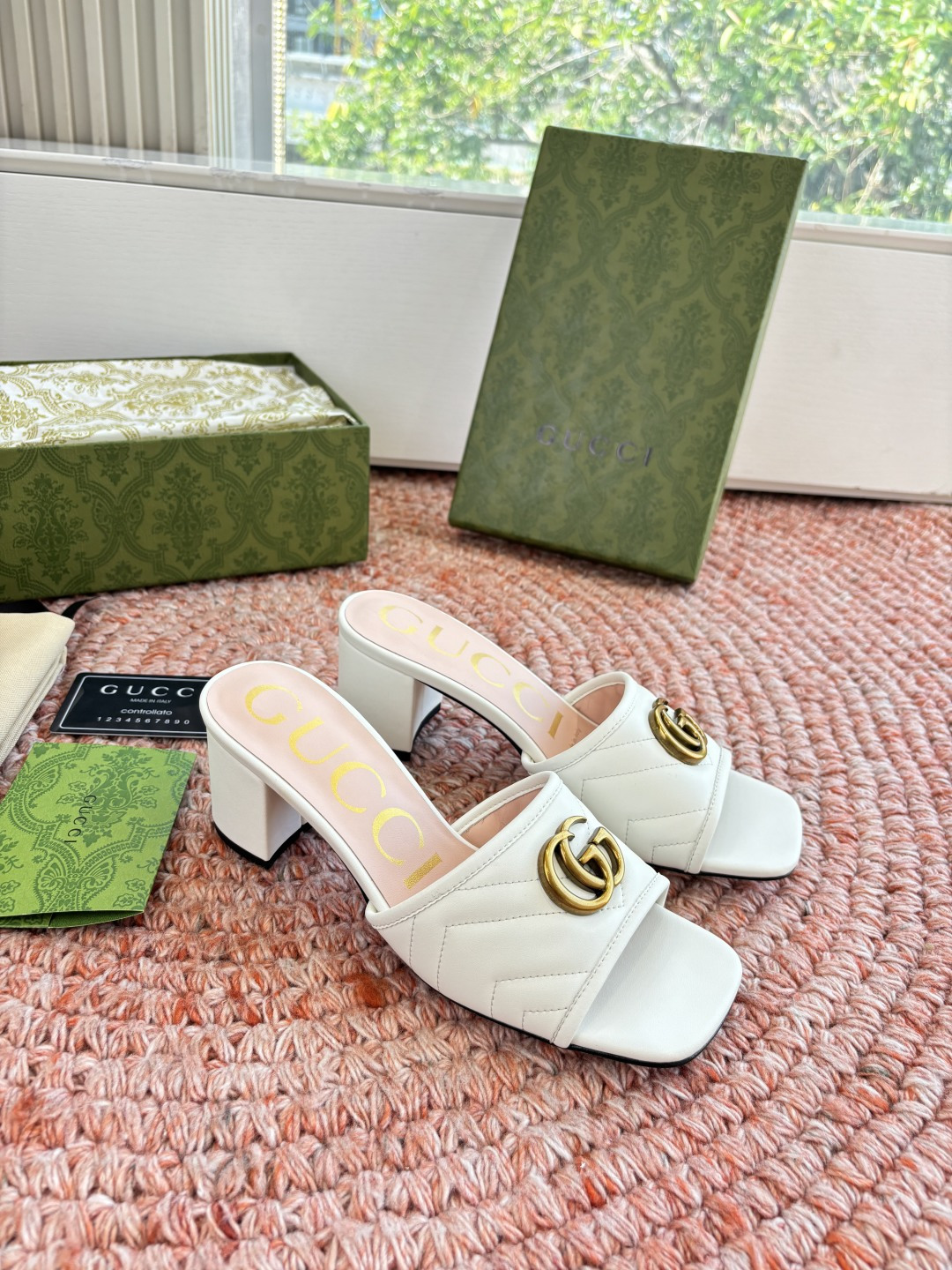 🌾G678所见即所得代购级别顶级版本 GUCCI古驰女士厚底拖鞋包头穆勒鞋拖鞋火爆全网100周年秀场大爆