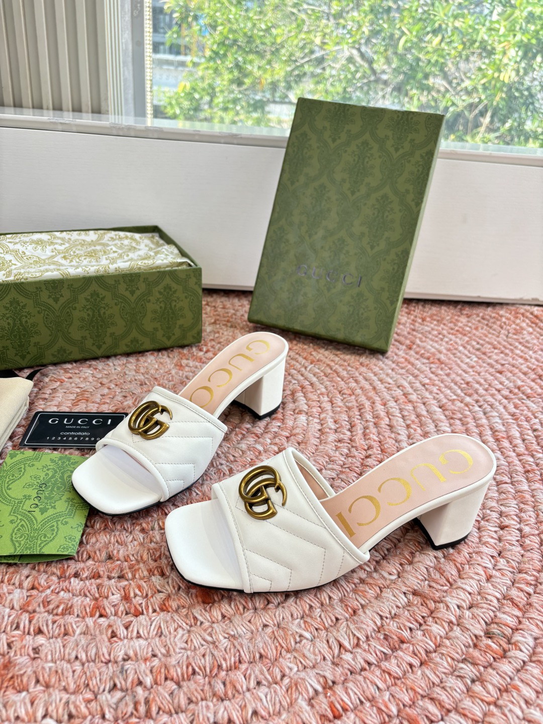 🌾G678所见即所得代购级别顶级版本 GUCCI古驰女士厚底拖鞋包头穆勒鞋拖鞋火爆全网100周年秀场大爆