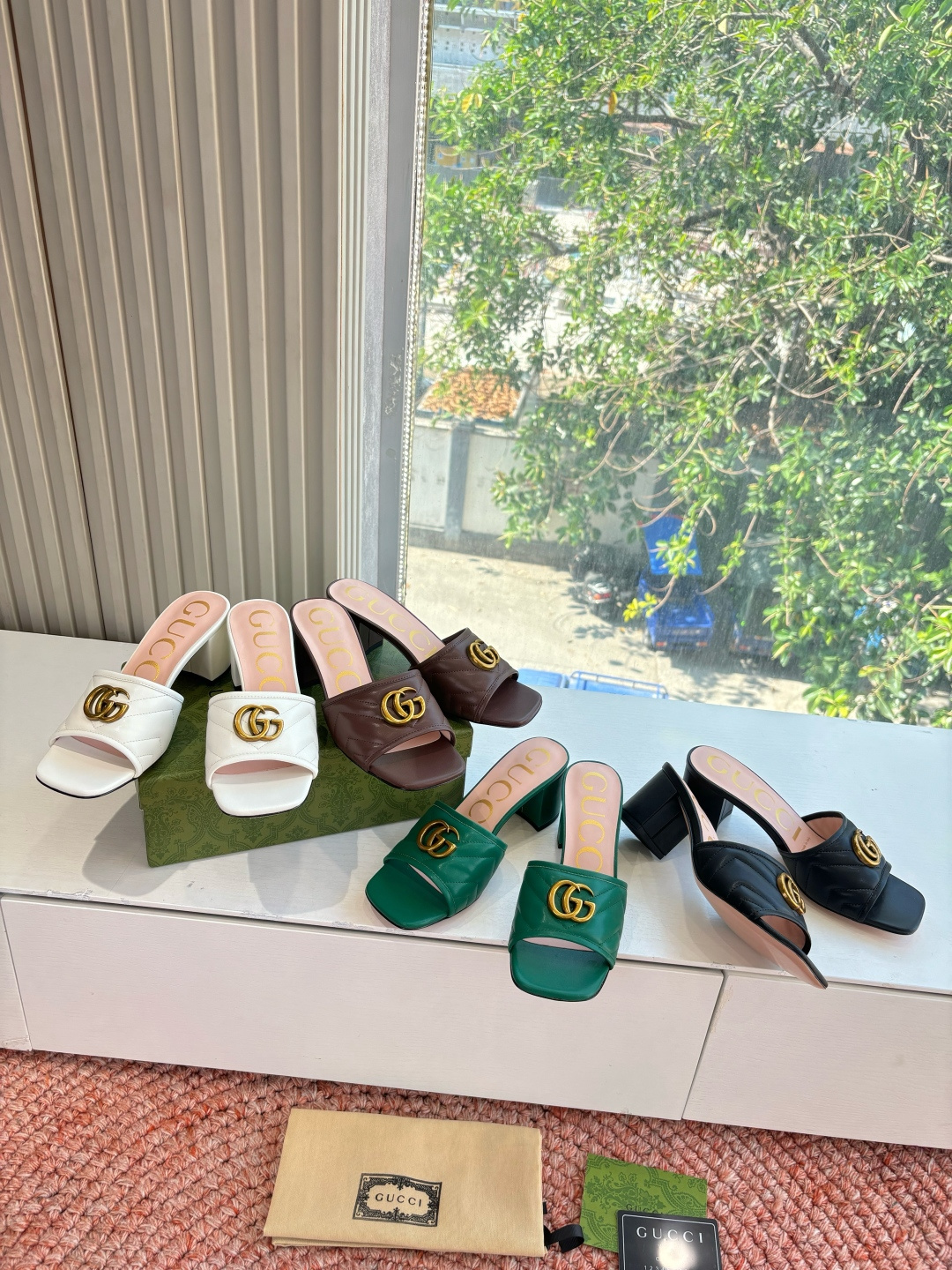 🌾G678所见即所得代购级别顶级版本 GUCCI古驰女士厚底拖鞋包头穆勒鞋拖鞋火爆全网100周年秀场大爆