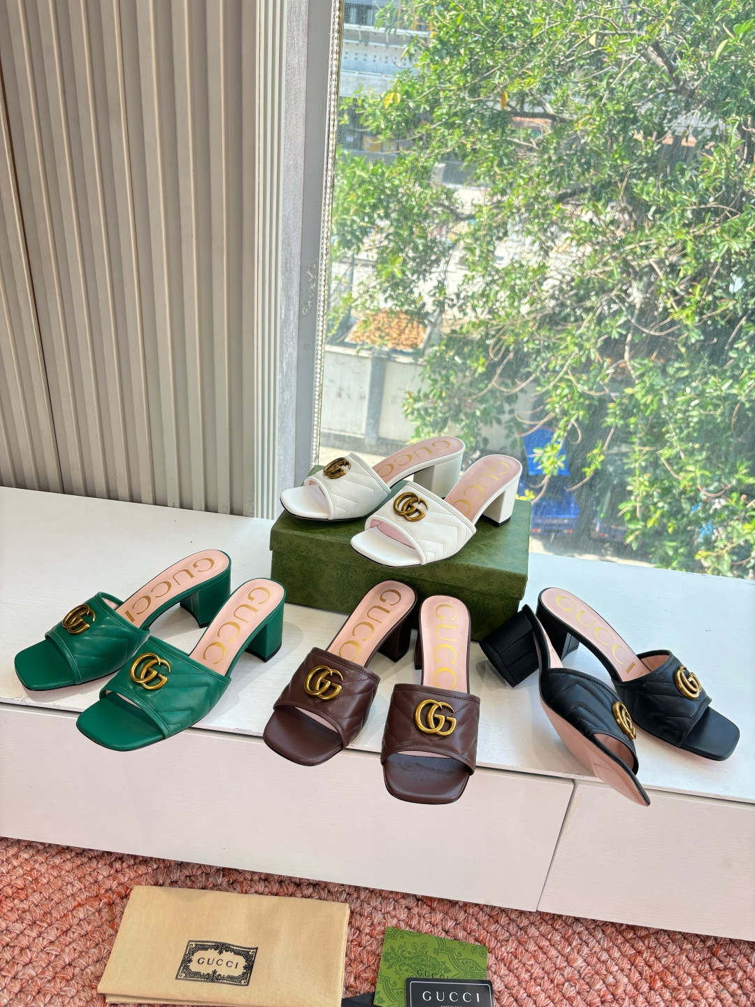 🌾G678所见即所得代购级别顶级版本 GUCCI古驰女士厚底拖鞋包头穆勒鞋拖鞋火爆全网100周年秀场大爆