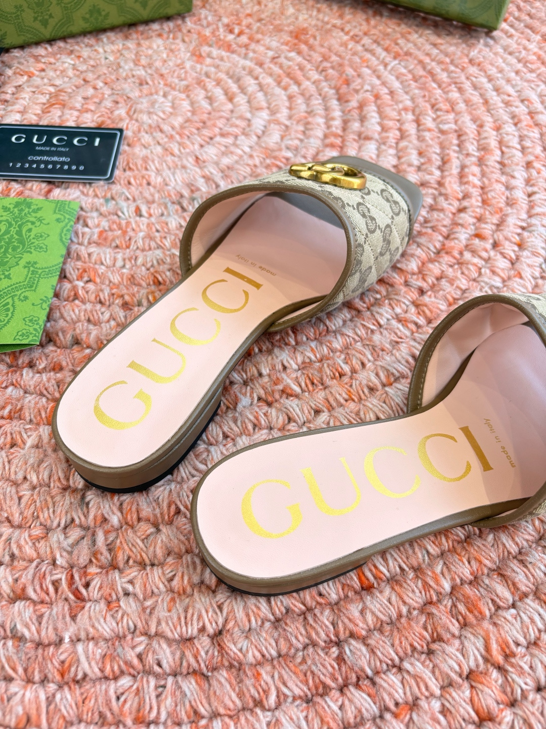 🌾G678所见即所得代购级别顶级版本 GUCCI古驰女士厚底拖鞋包头穆勒鞋拖鞋火爆全网100周年秀场大爆