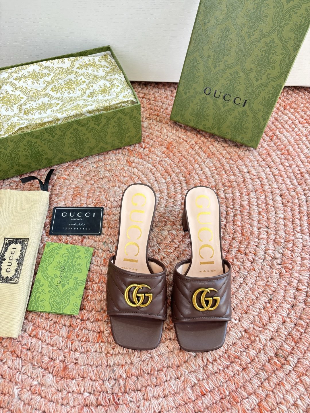 🌾G678所见即所得代购级别顶级版本 GUCCI古驰女士厚底拖鞋包头穆勒鞋拖鞋火爆全网100周年秀场大爆